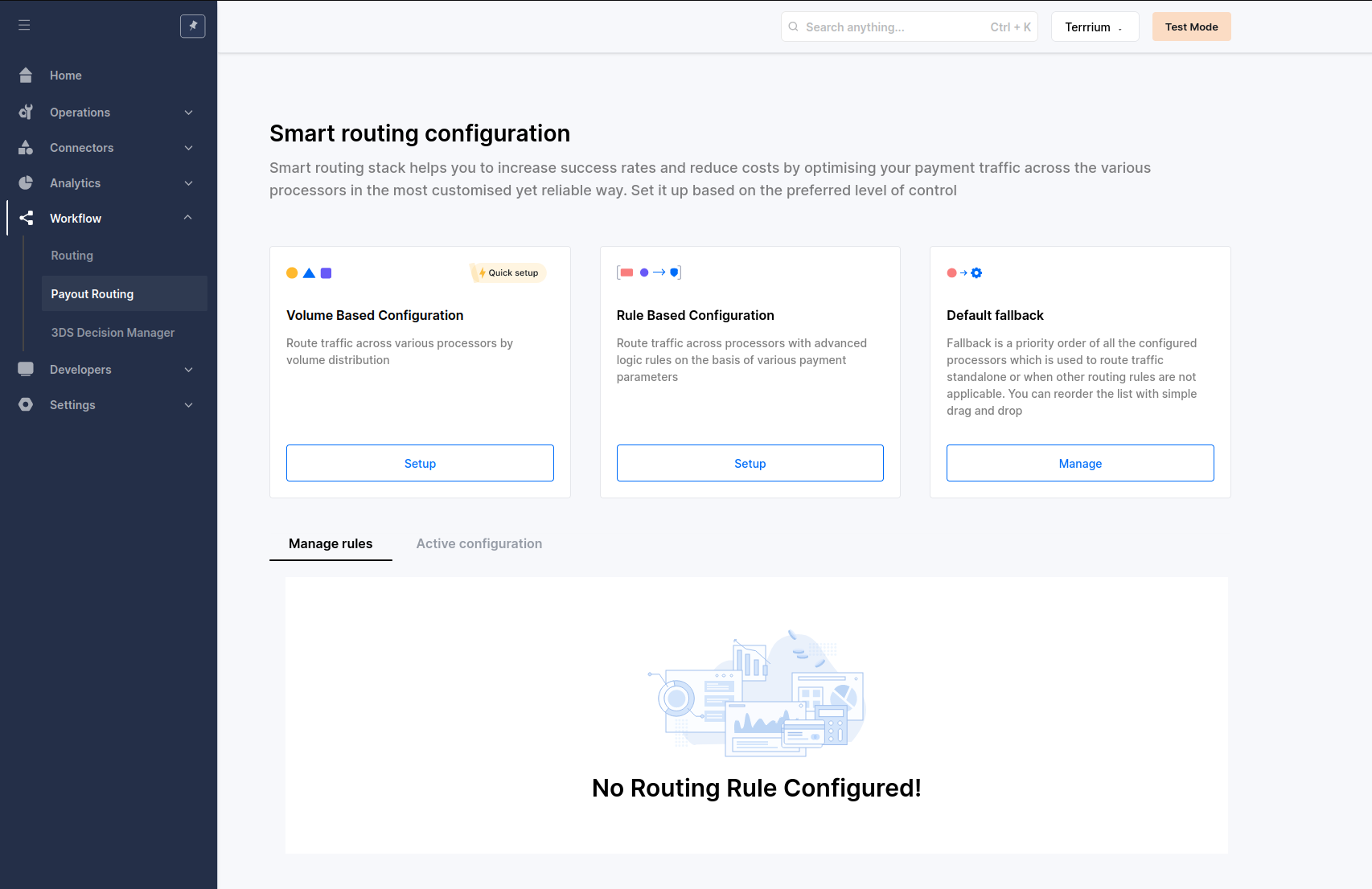 Head to Payout Routing